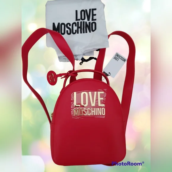Love Moschino rare adorable backpack bag MOSCHINO Teddy Transformer Backpack in Black | eBay main image 4